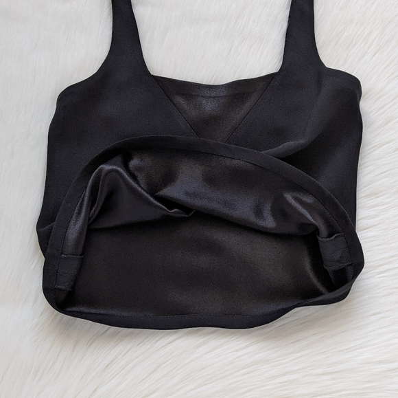 Vintage Sonia Rykiel Paris Black Sleeveless Silky Top Size 40/M - Picture 6 of 9